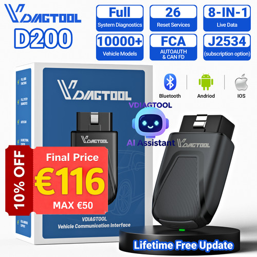 Vdiagtool d200 profi - d200, obd2