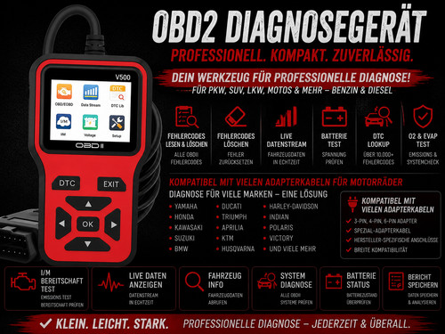 Obd2 diagnosegerät v500 - obd2,